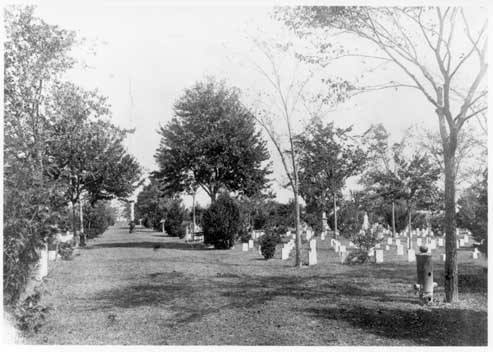 Main Avenue New Bern National Cemetery--click for more information.
