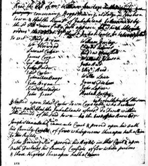 1741 New Bern list of inhabitants